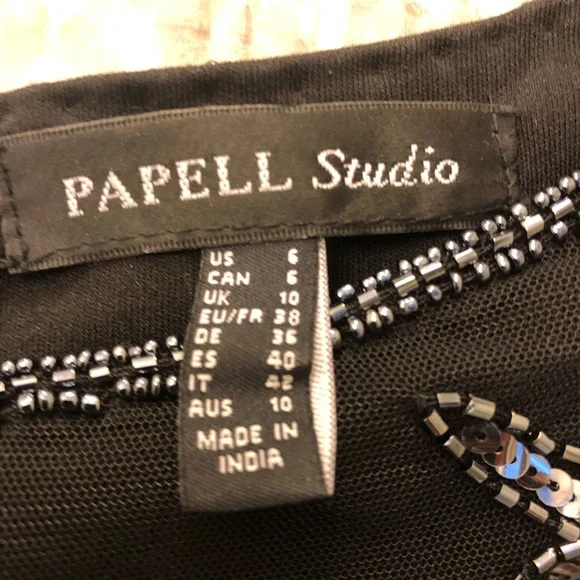 Adrianna Papell Studio Black Beaded Gown - Picture 12 of 14